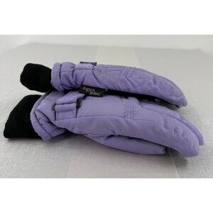 LL Beans Kids Purple Winter Snow Gloves Size Small Colder Weather